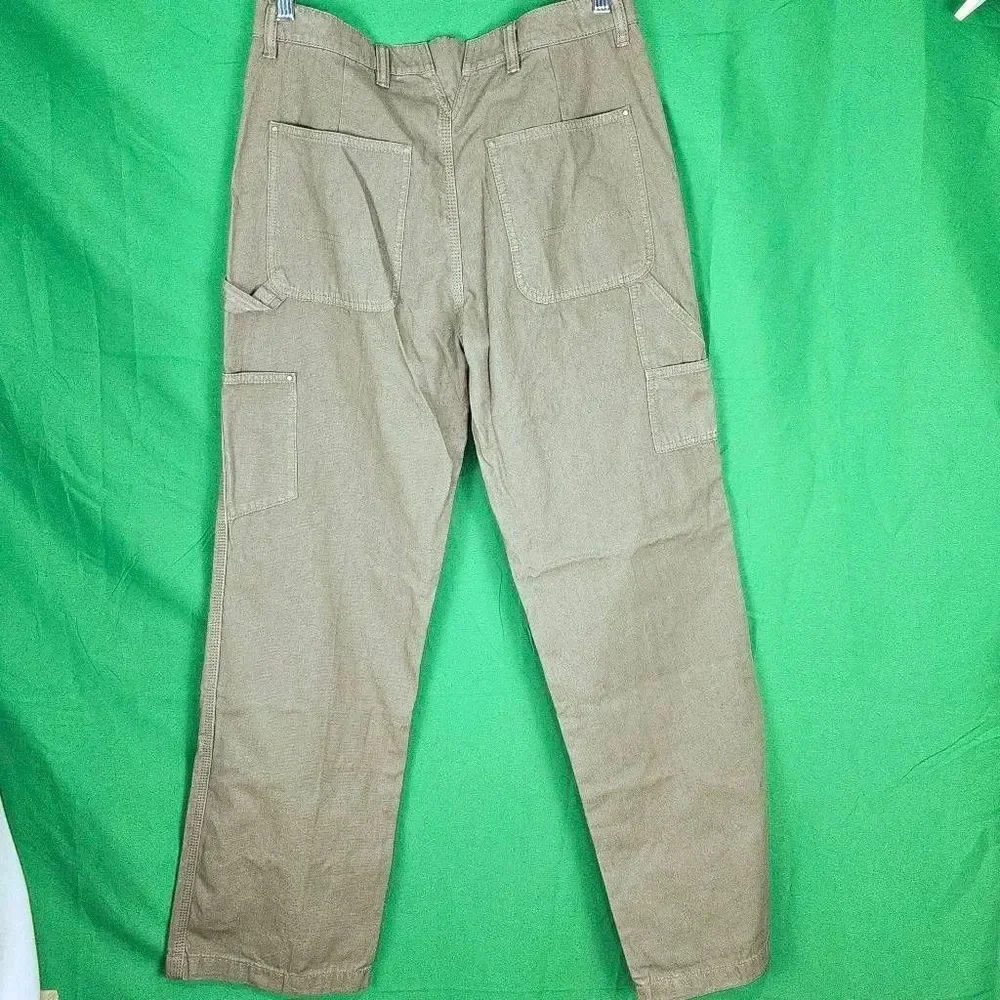 NWOT Tory Burch Womens Olive Green Straight Leg Cargo Pants‎ 28